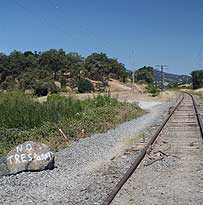 Rail tracks at Hanna Ranch